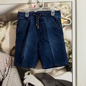 Kids size 5/6 Navy Jeans Drawstring Shorts